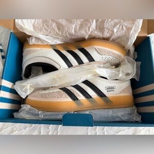 adidas Benito White Black Gum Athletic Shoes